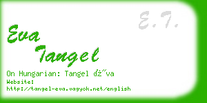 eva tangel business card
